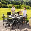 di volio Gartentisch Ravello ø 150 cm, rund - schwarz - Produktbild-Vorschau 10