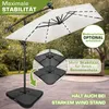 tillvex® Alu Sonnenschirm Rechteckig Ø 330 cm mit LED Solar Produktbild-Vorschau 8
