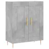 vidaXL Credenza grigio cemento 69,5x34x90 cm materiale a Anteprima dell’immagine prodotto 2