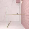 Duschspa Walk-In Dusche 120x200cm Gold gebürstet Duschwand Produktbild-Vorschau 4