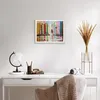 Gerahmtes Poster - Weißer Rahmen - Mädchen Vogel - 50x40 cm Produktbild-Vorschau 6