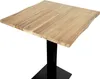Bistrotisch Baumkante massiv Akazie natur lackiert 60 x 60 Produktbild-Vorschau 4