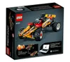 The back of a LEGO Technic Strandbuggy box, showing the assembled model and some smaller inset images. Podgląd zdjęcia produktu