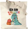 Ich Bin 1. Klasse Jutebeutel Stoffbeutel Canvas  Süßes Dino Produktbild-Vorschau 1