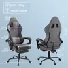 TWOLIIN Ergonomická herní židle s masáží a opěrkou nohou, Náhled obrázku produktu 2