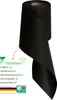 A roll of black table runner with a tag attached. Produktbild-Vorschau