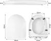 WC-Sitz mit Absenkautomatik U Form Toilettendeckel Produktbild-Vorschau 10