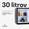 Klarstein Mini chladnička, 30 l, malá, tichá chladnička do Náhľad obrázku produktu 2