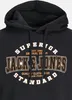 JACK & JONES Herren Hoodie JJELOGO Sweat Hood Produktbild-Vorschau 2