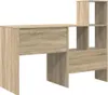 vidaXL Scrivania rovere Sonoma 131,5 x 50 x 106,5 cm Anteprima dell’immagine prodotto 7