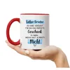 Bruder Geschenk Tasse Rot  Mit Spruch Geschwister Produktbild-Vorschau 4