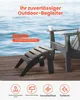 VEVOR, reposapiés estilo Adirondack, 47,7 x 49,7 x 33 cm Vista previa de la imagen del producto 2