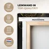 MuchoWow® - Leinwandbilder - Blumen - Schwarz - Gold - Produktbild-Vorschau 3