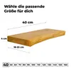 tømmermann Wandregal mit Baumkante Schweberegal massiv Produktbild-Vorschau 2
