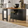 Mesa de bar extensible Merax con 6 cajones, giratoria 360°, Vista previa de la imagen del producto 4