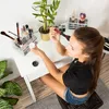 Organizer per trucchi Relaxdays con 2 cassetti, contenitore Anteprima dell’immagine prodotto 6