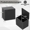 COSTWAY Coffre de jardin 96L, Coffre à coussins avec Voir les images du produit 3