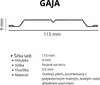 Gaja Sztacheta Metalowa Ogrodzeniowa Ocynk Dwustronna Brąz Podgląd zdjęcia produktu 8