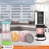 4er-Pack Eiscremebehälter für Ninja Creami NC300 Serie Produktbild-Vorschau 3