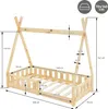 ML-Design dětská postel tipi 70x140 cm s ochranou proti Náhled obrázku produktu 6