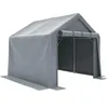 Lagerzelt Dunkelgrau 244x241x217cm – mobiler Schuppen & Produktbild-Vorschau 8