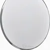 A close-up, studio shot of a round, silver mirror with a black rim. Náhled obrázku produktu