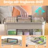 Praktischer Großraum-Aufbewahrungskoffer mit zwei Lagen für Produktbild-Vorschau 6