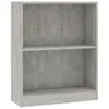 vidaXL Bücherregal Betongrau 60x24x74,5 cm Holzwerkstoff -  Produktbild-Vorschau 4