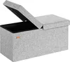 Casaria Banc de rangement gris clair 80x40x40cm Coffre de Voir les images du produit 1