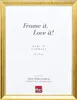 Effect Holzbilderrahmen Profil 85 Gold 20x25 cm Normalglas Produktbild-Vorschau 1