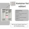 Schwebetürenschrank HELIX 180 cm Schwarz/Weiß – 3-türig, Produktbild-Vorschau 4