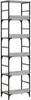 vidaXL Bücherregal Grau Sonoma 50x33x188,5 cm Holzwerkstoff Produktbild-Vorschau 6