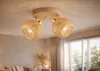 Luxolar LED Deckenlampe 2-flammig E27 Rattan Boho Produktbild-Vorschau 4