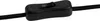 A close-up shot of a black inline switch on a black cord. Produktbild-Vorschau