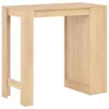 vidaXL Barový stůl s policí Dub hnědý 110x50x103 cm Náhled obrázku produktu 2