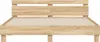 vidaXL Bettgestell mit Kopfteil Sonoma-Eiche 200x200 cm Produktbild-Vorschau 4
