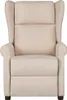 vidaXL Massagesessel Creme Stoff Produktbild-Vorschau 1
