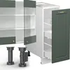 Küchenzeile Vicco Fame-Line Grün-Gold Landhaus/Weiß 280 cm Produktbild-Vorschau 5