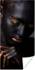 MuchoWow® Poster Frau - Schwarz - Gold - Kunst 20x40 cm - Produktbild-Vorschau 1