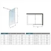 Aica Walk in dusche 60x200cm 8mm NANO ESG-Glas Duschwand Produktbild-Vorschau 5