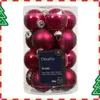 Christbaum-Mini-Kugeln Festive Pink Ø 3,5 cm aus Glas - Produktbild-Vorschau 5
