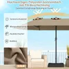 A patio umbrella and chair set on a balcony. Podgląd zdjęcia produktu