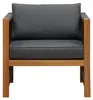 home24 Loungesessel - 2er-Set - Akazie massiv / Polyester - Produktbild-Vorschau 4