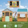 AIYAPLAY Dětský domeček ze dřeva, venkovní domeček s Náhled obrázku produktu 3
