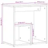 vidaXL Beistelltisch Schwarz 50x30x50 cm Holzwerkstoff Produktbild-Vorschau 8