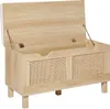 BELIANI Sitzbank mit Stauraum Beige u. Hellbraun Produktbild-Vorschau 5