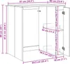 vidaXL Mobile lavatrice bianco 87 x 60 x 89 cm Materiale Anteprima dell’immagine prodotto 7