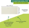 Seilspann-Sonnensegel + Montageset 270x140cm, cremeweiß Produktbild-Vorschau 3