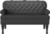 A black Chesterfield sofa bank. Náhled obrázku produktu