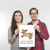 Mr. & Mrs. Panda Bild Hund Dackel DIN A3 - Weiß - Geschenk, Produktbild-Vorschau 3